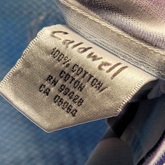 Bugatchi Shirt Mens Large Button Up Shaped Fit Long Sleeve Plaid Flip Cuff Sz L - Picture 11 of 11